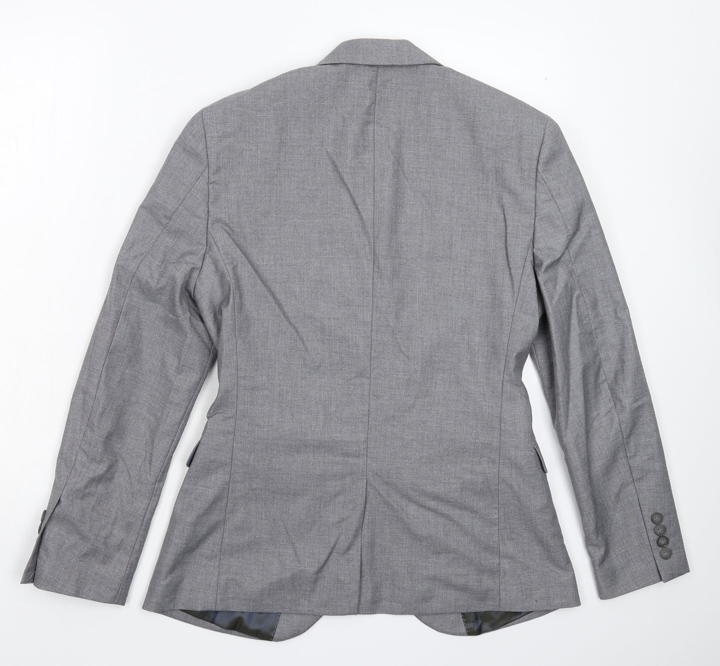 Topman Mens Grey   Jacket Suit Jacket Size 36