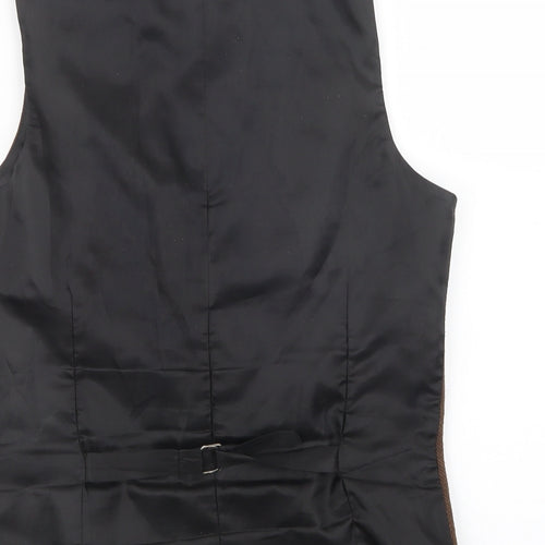 SWEAR & MASON Mens Brown   Jacket Waistcoat Size 38