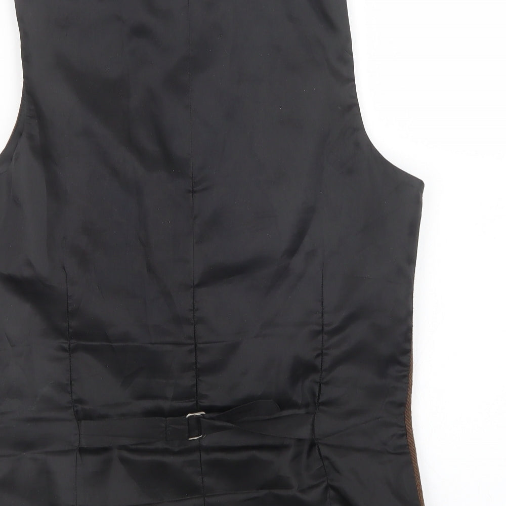 SWEAR & MASON Mens Brown   Jacket Waistcoat Size 38