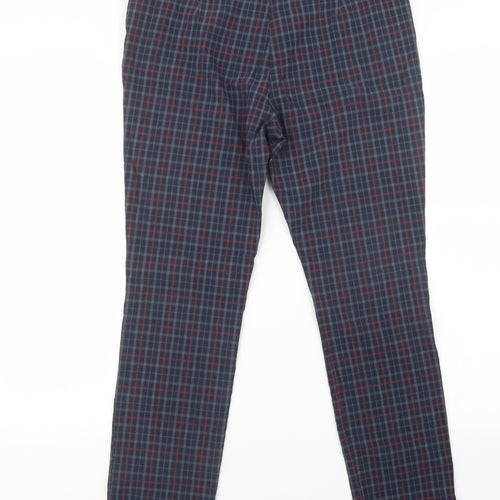 Debenhams Womens Blue Check  Trousers  Size 12 L30 in