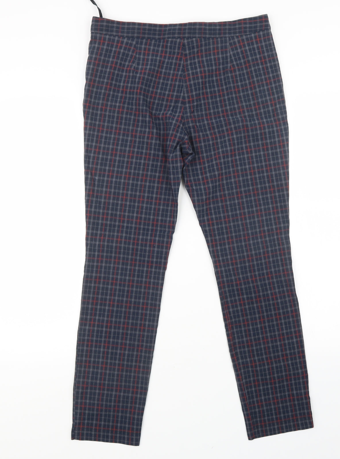 Debenhams Womens Blue Check  Trousers  Size 12 L30 in