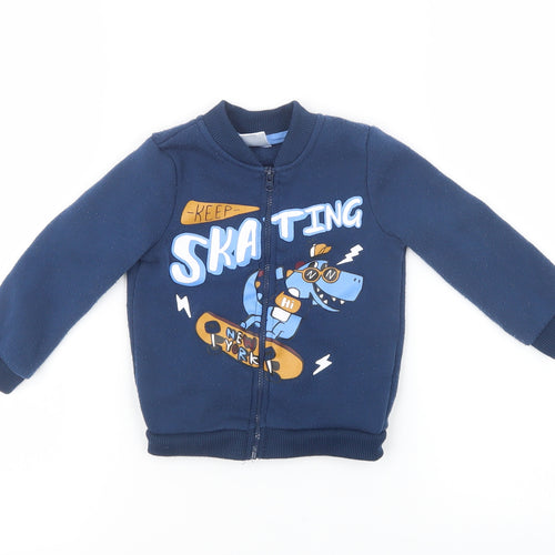 Preworn Boys Blue   Basic Jacket Jacket Size 9-12 Months