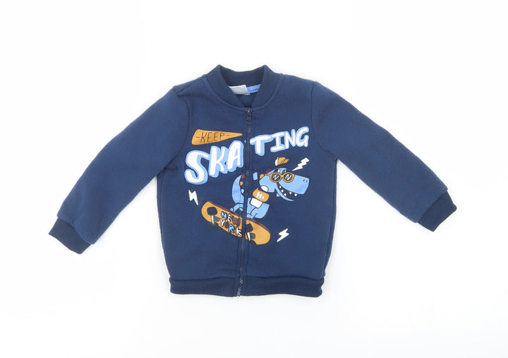 Preworn Boys Blue   Basic Jacket Jacket Size 9-12 Months