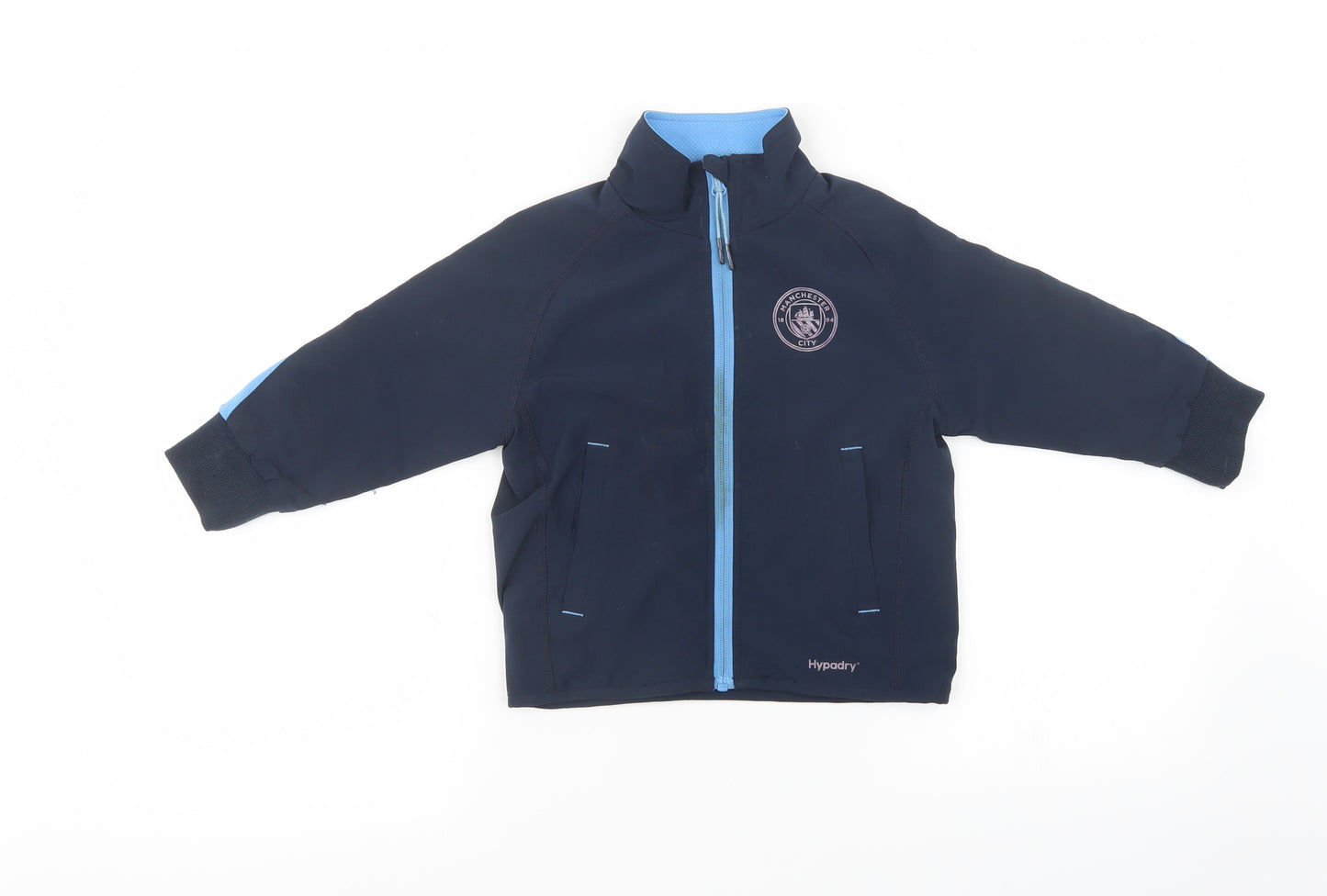Fanatics Boys Blue   Full Zip Sweatshirt Size 2-3 Years  - Manchester City