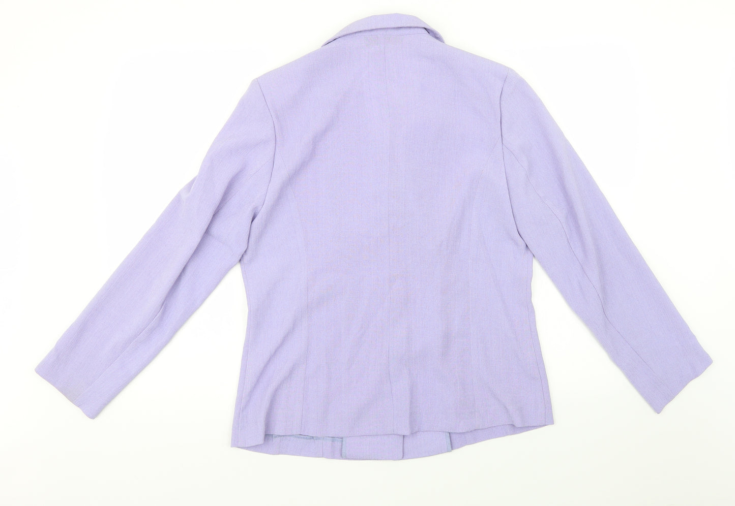 Charlotte Gold Womens Purple   Jacket Blazer Size 14