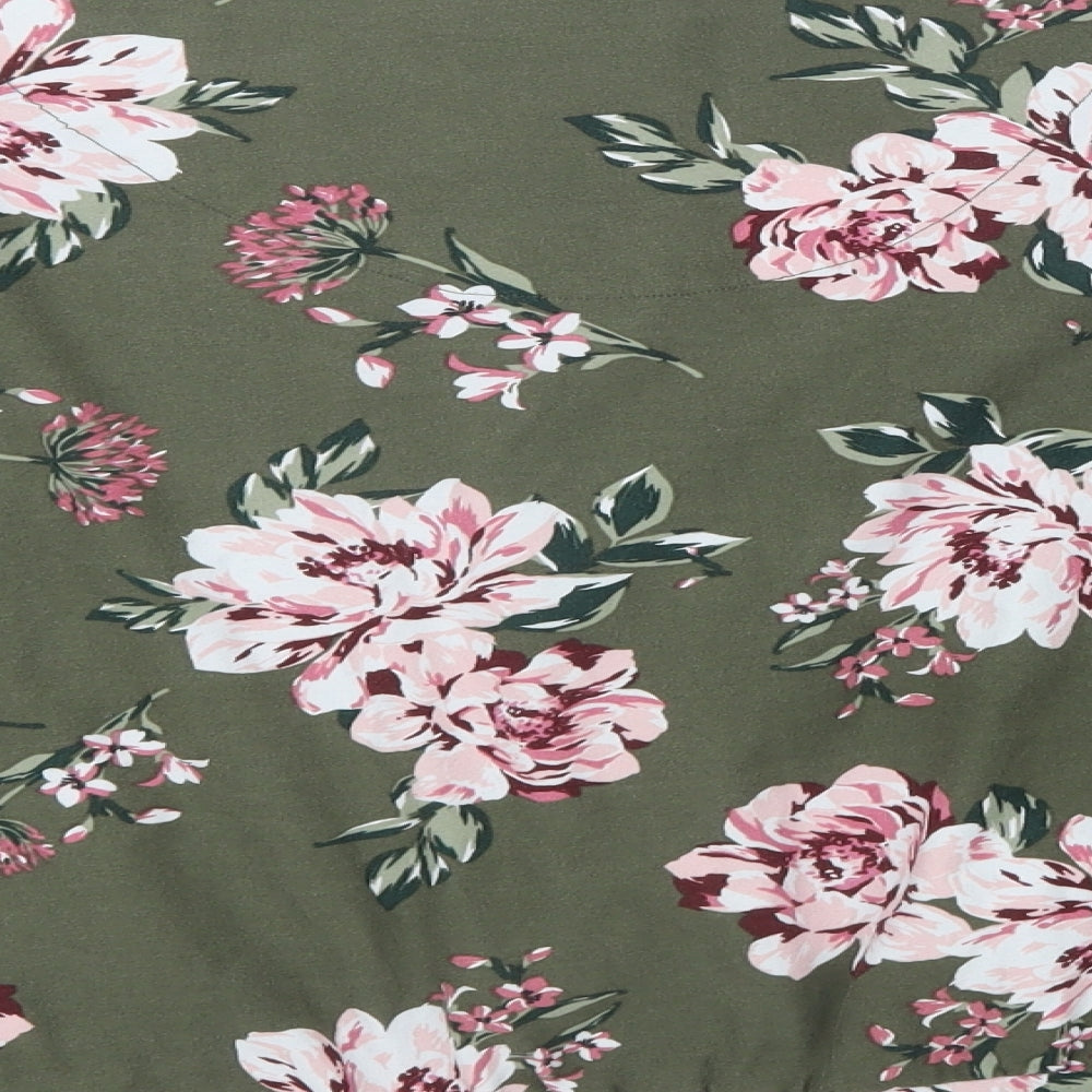 Primark Womens Green Floral   Pyjama Top Size 14
