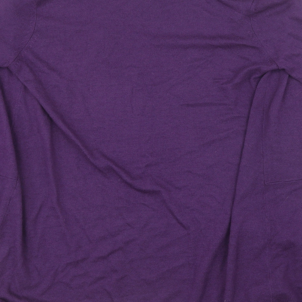 Matalan Womens Purple  Knit Cardigan Jumper Size 12