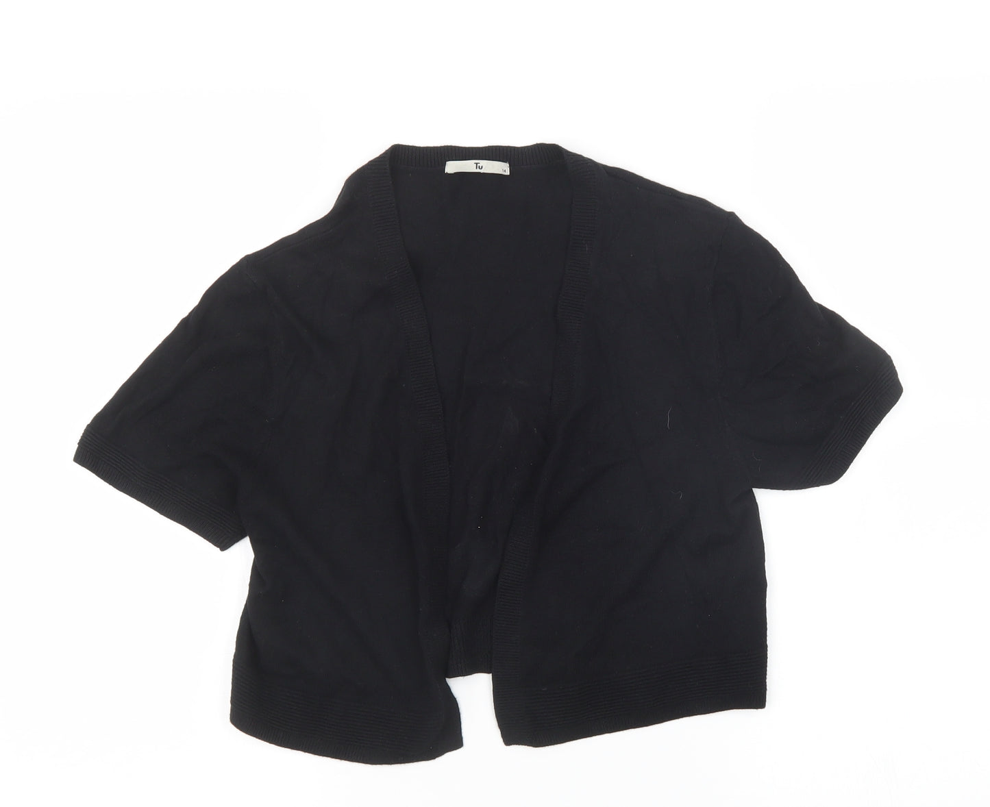 Sainsburys Womens Black  Knit Cardigan Jumper Size 14