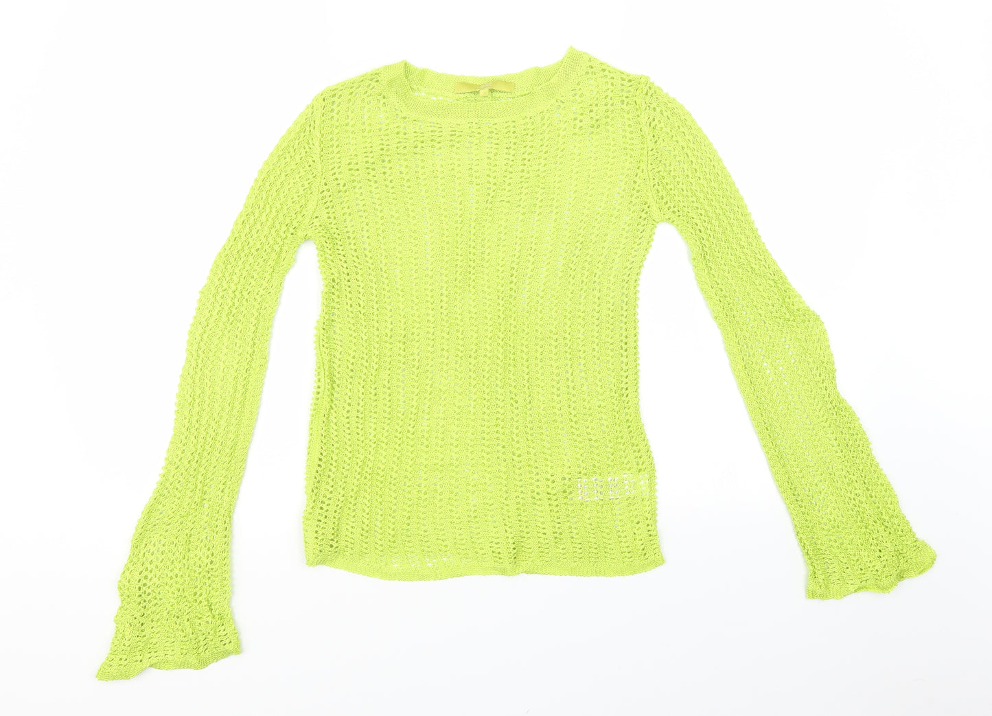 NEXT Womens Green  Knit Pullover Sweatshirt Size 6