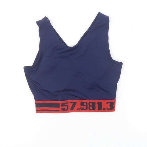 workout Womens Blue   Cropped Casual Size 8