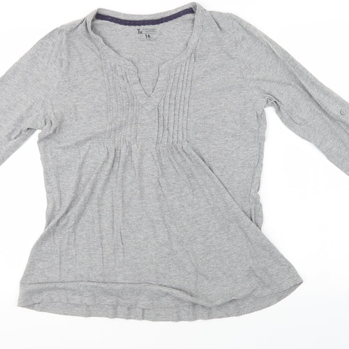 Sainsburys Womens Grey   Basic T-Shirt Size 16