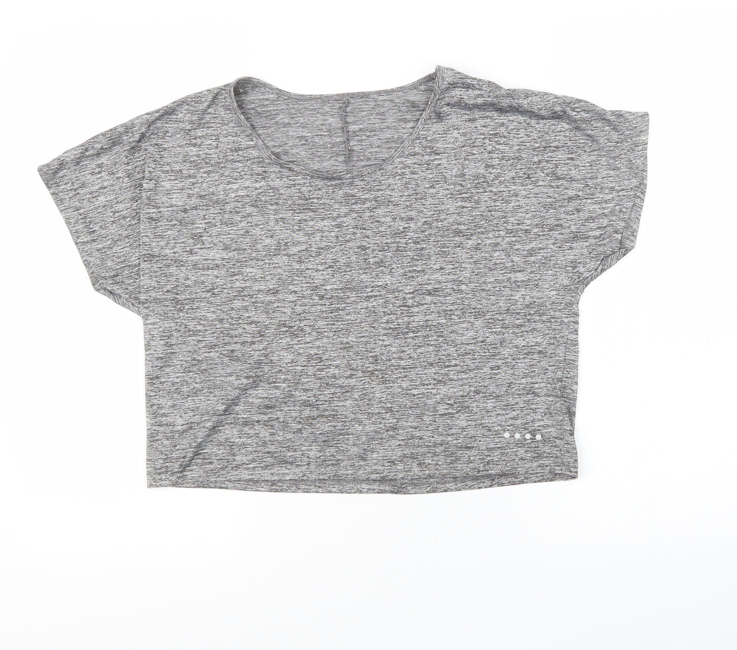 Matalan Womens Grey   Cropped T-Shirt Size S