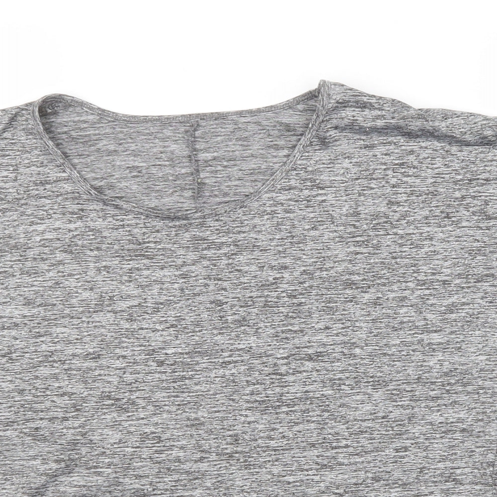 Matalan Womens Grey   Cropped T-Shirt Size S