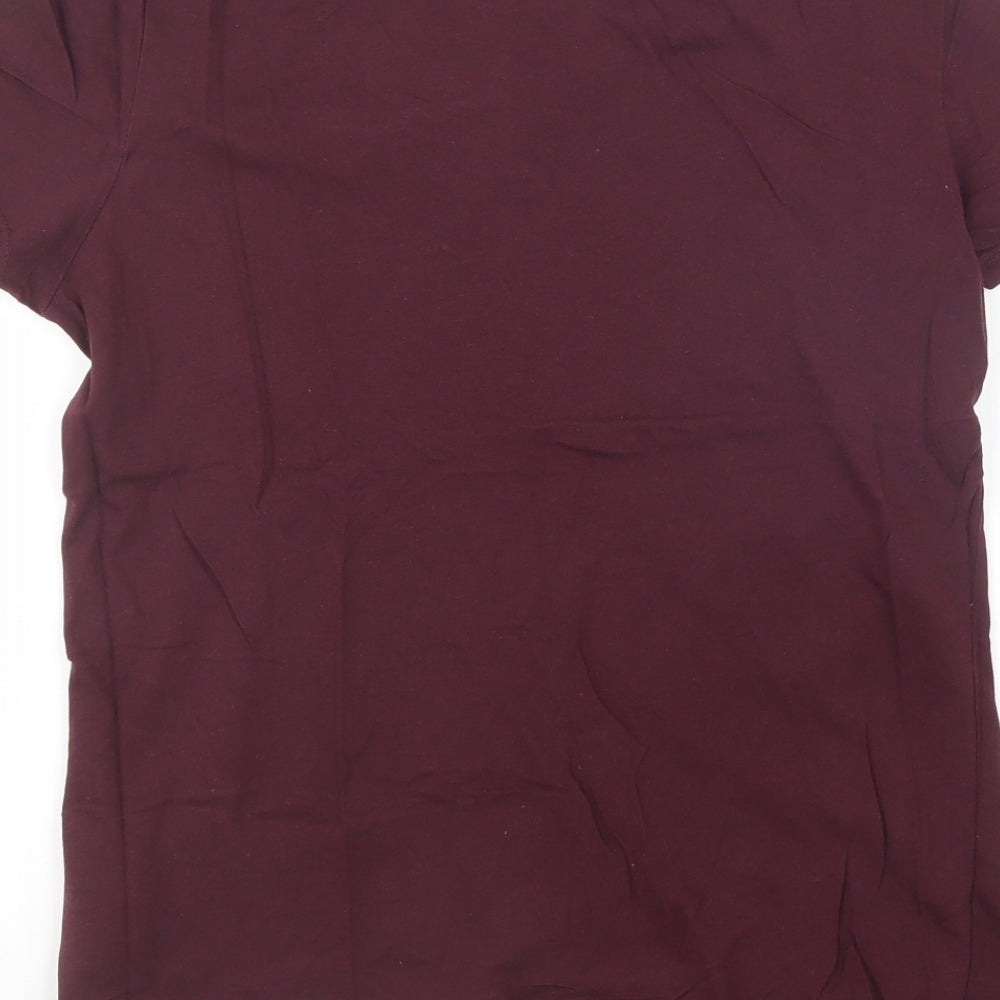The Basics Mens Red    T-Shirt Size M