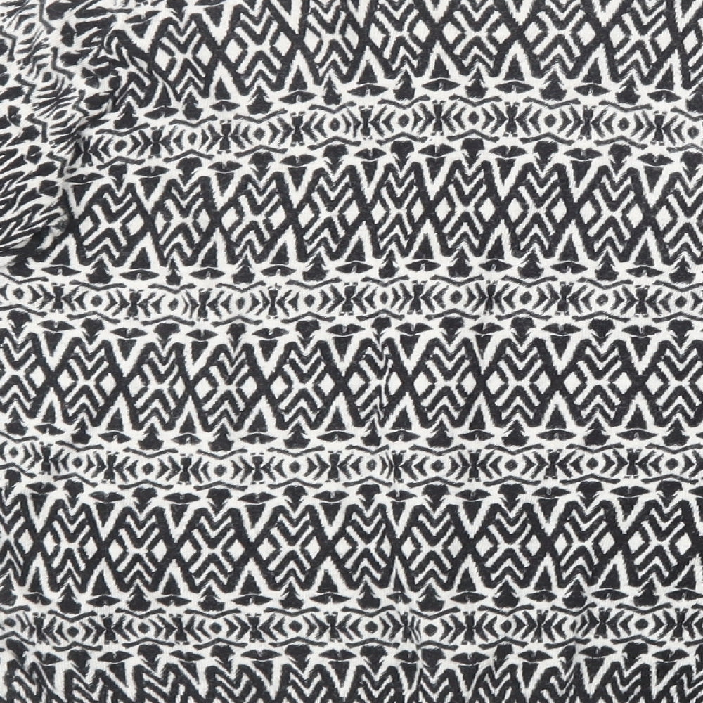 Marks and Spencer Womens Black Geometric  Cardigan Jumper Size 8