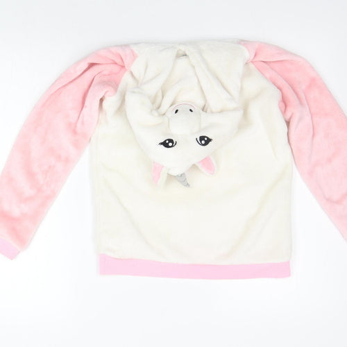 i believe  Girls White   Pullover Jumper Size 12-13 Years  - NEEDS A GOOD CLEAN
