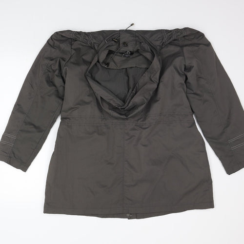 BM Womens Grey Houndstooth  Jacket Coat Size 14