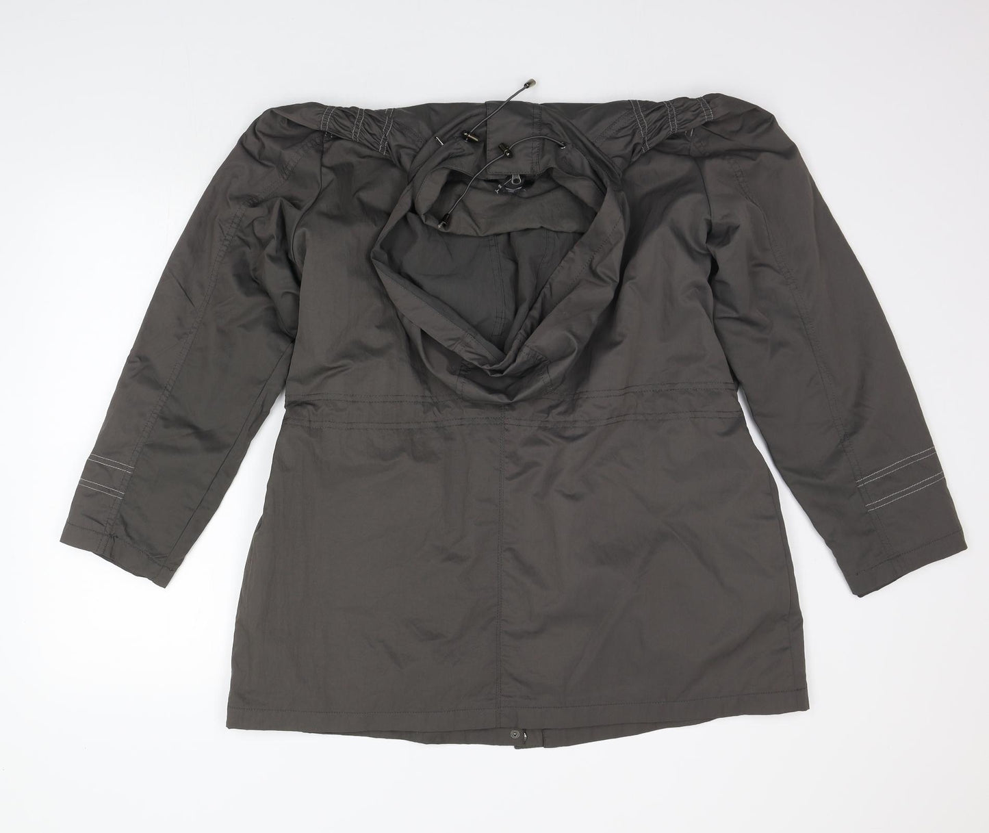 BM Womens Grey Houndstooth  Jacket Coat Size 14