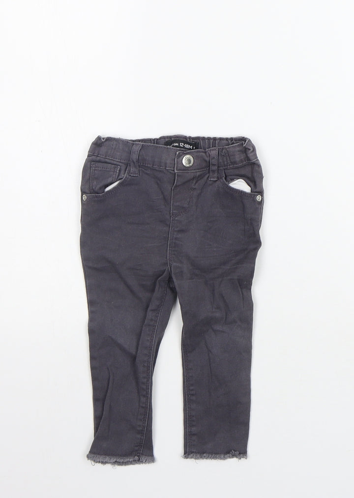 deniem co Girls Grey   Jogger Jeans Size 12-18 Months