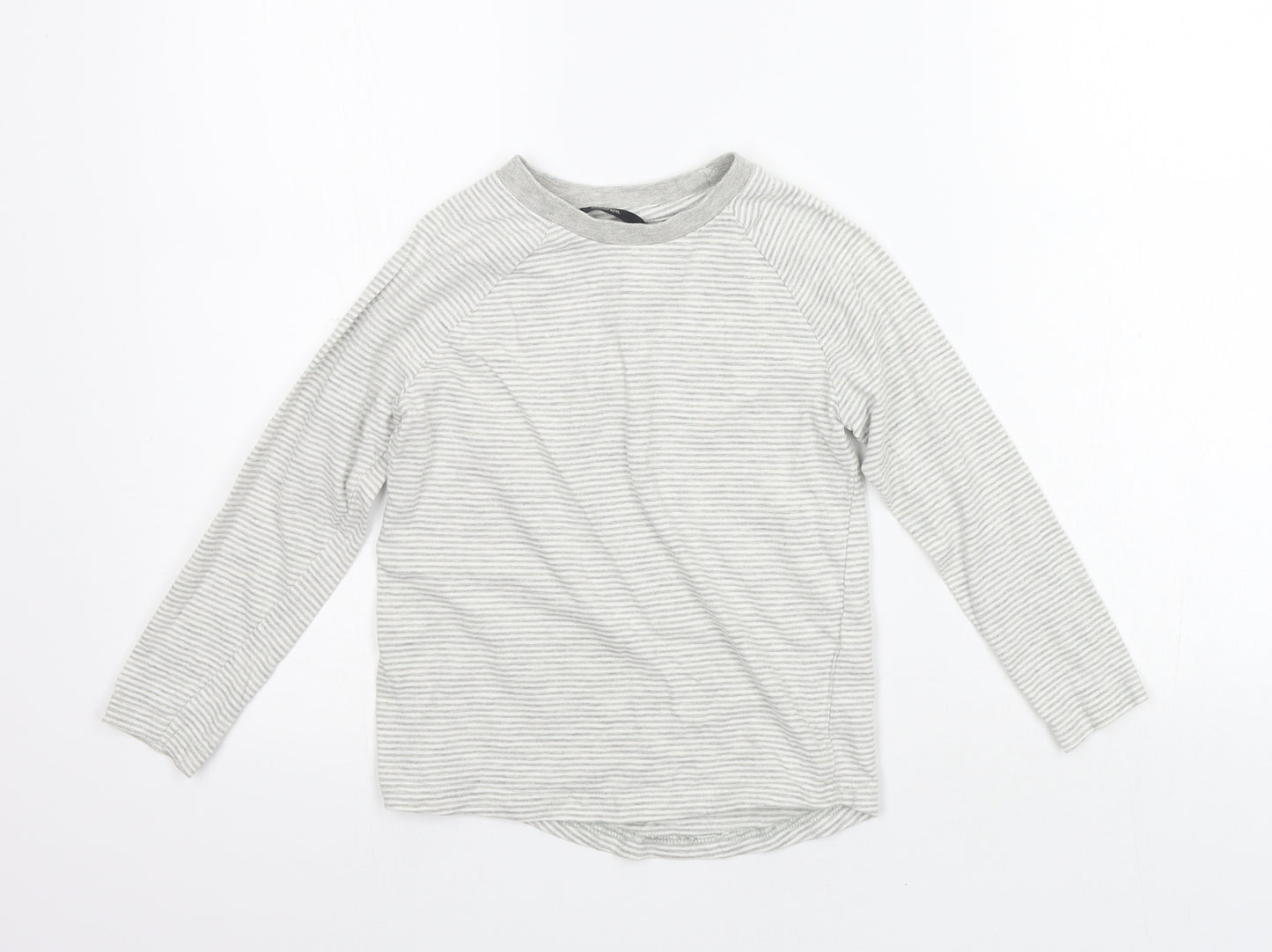 George Boys White Striped  Basic T-Shirt Size 5-6 Years