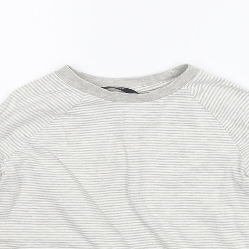 George Boys White Striped  Basic T-Shirt Size 5-6 Years