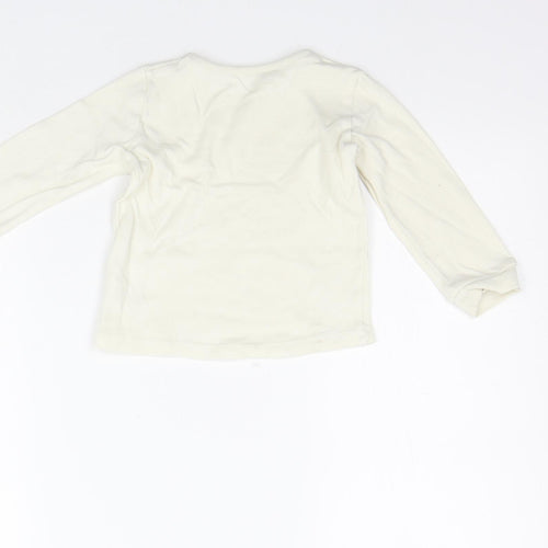 George Girls White   Basic T-Shirt Size 12-18 Months