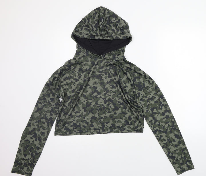 Atmosphere Womens Green Geometric Pullover Jumper Size 10