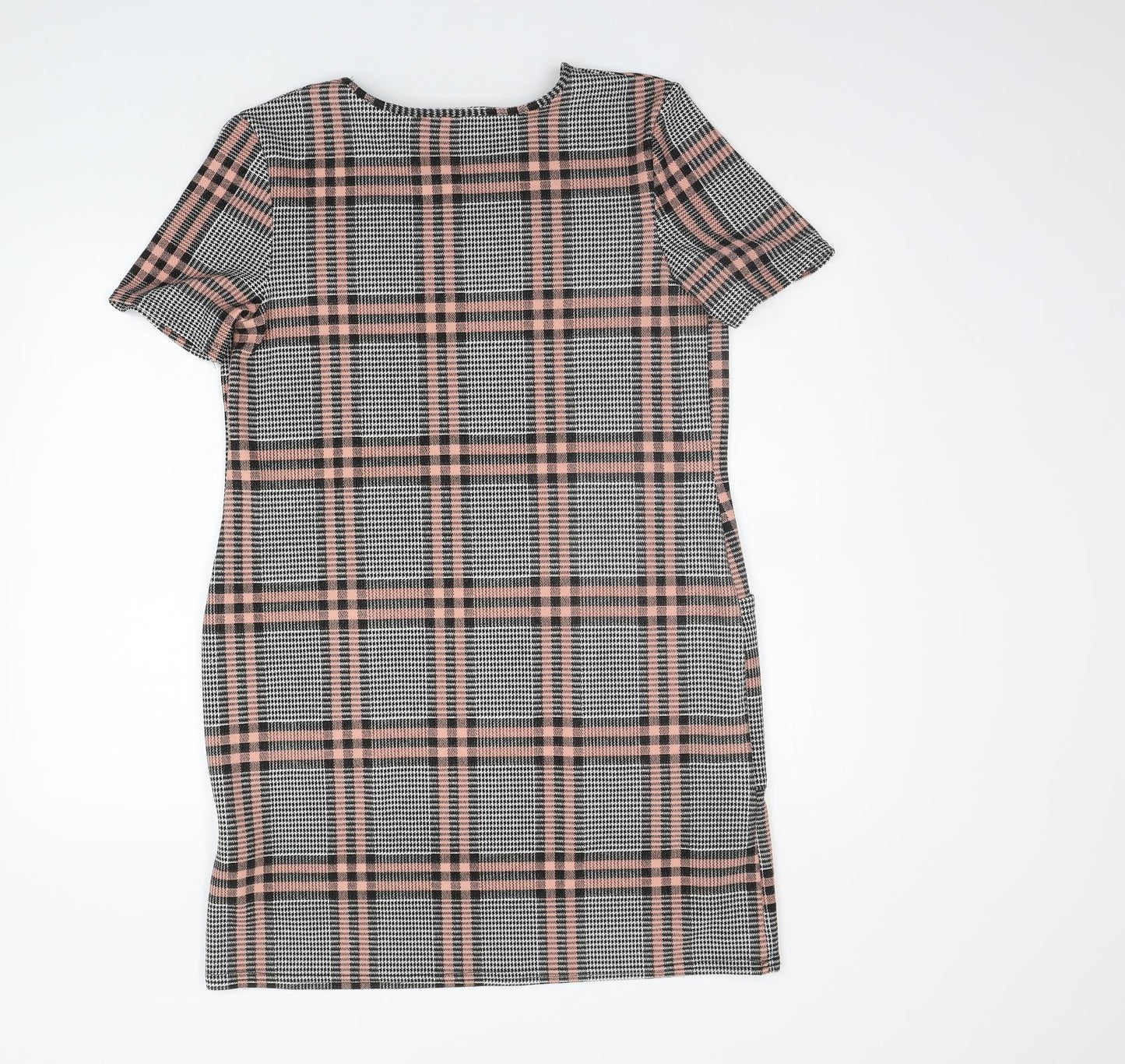 Peacocks Womens Green Check  Jumper Dress  Size 14