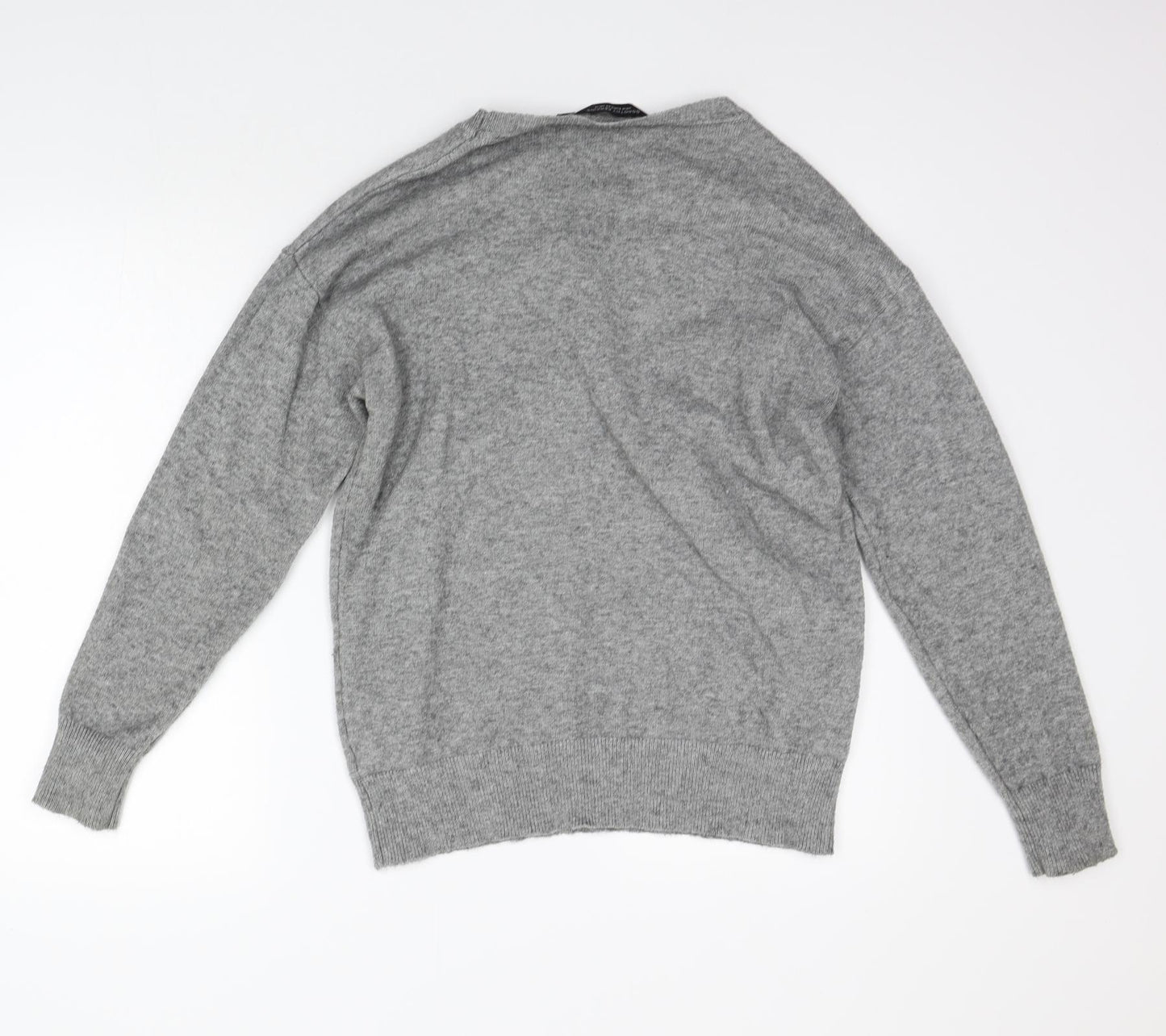 Dorothy Perkins Womens Grey Floral  Pullover Jumper Size 14