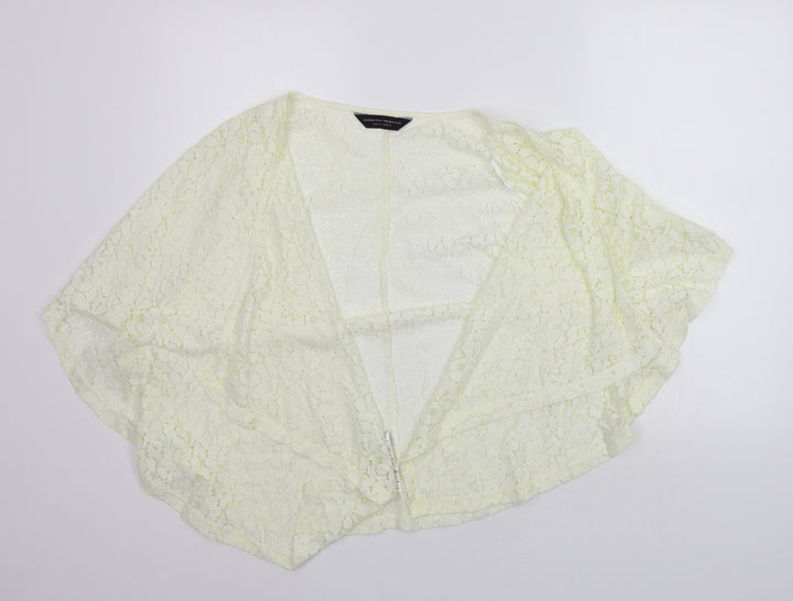 Dorothy Perkins Womens Yellow   Cardigan Jumper Size M