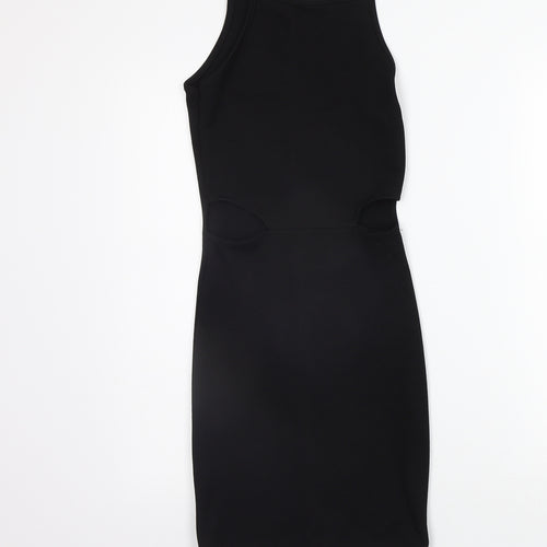 PRETTYLITTLETHING Womens Black   A-Line  Size 6