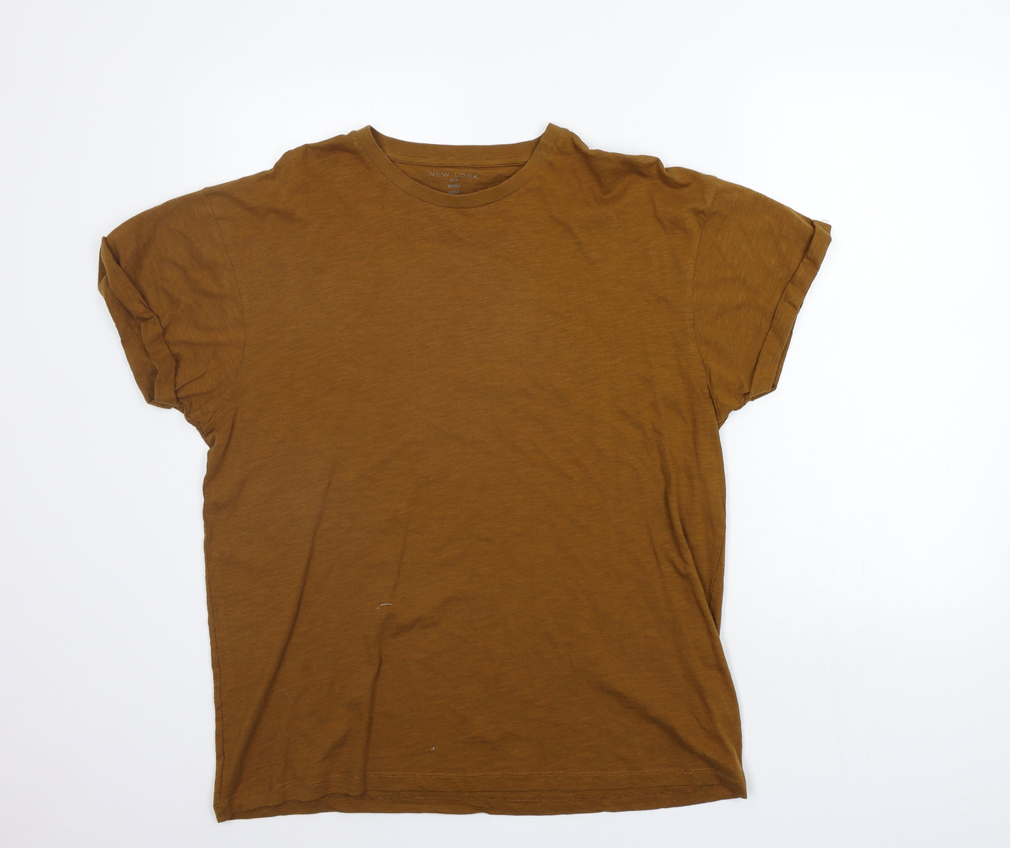 New Look Mens Brown Houndstooth   T-Shirt Size L