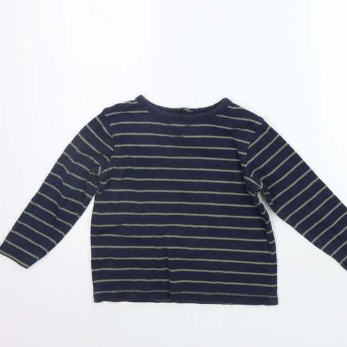 George Girls Blue Striped  Pullover Jumper Size 4-5 Years