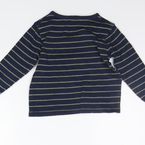 George Girls Blue Striped  Pullover Jumper Size 4-5 Years
