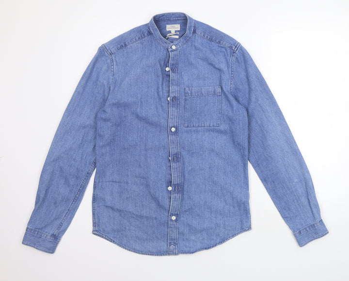 NEXT Womens Blue Basic Button-Up Size S