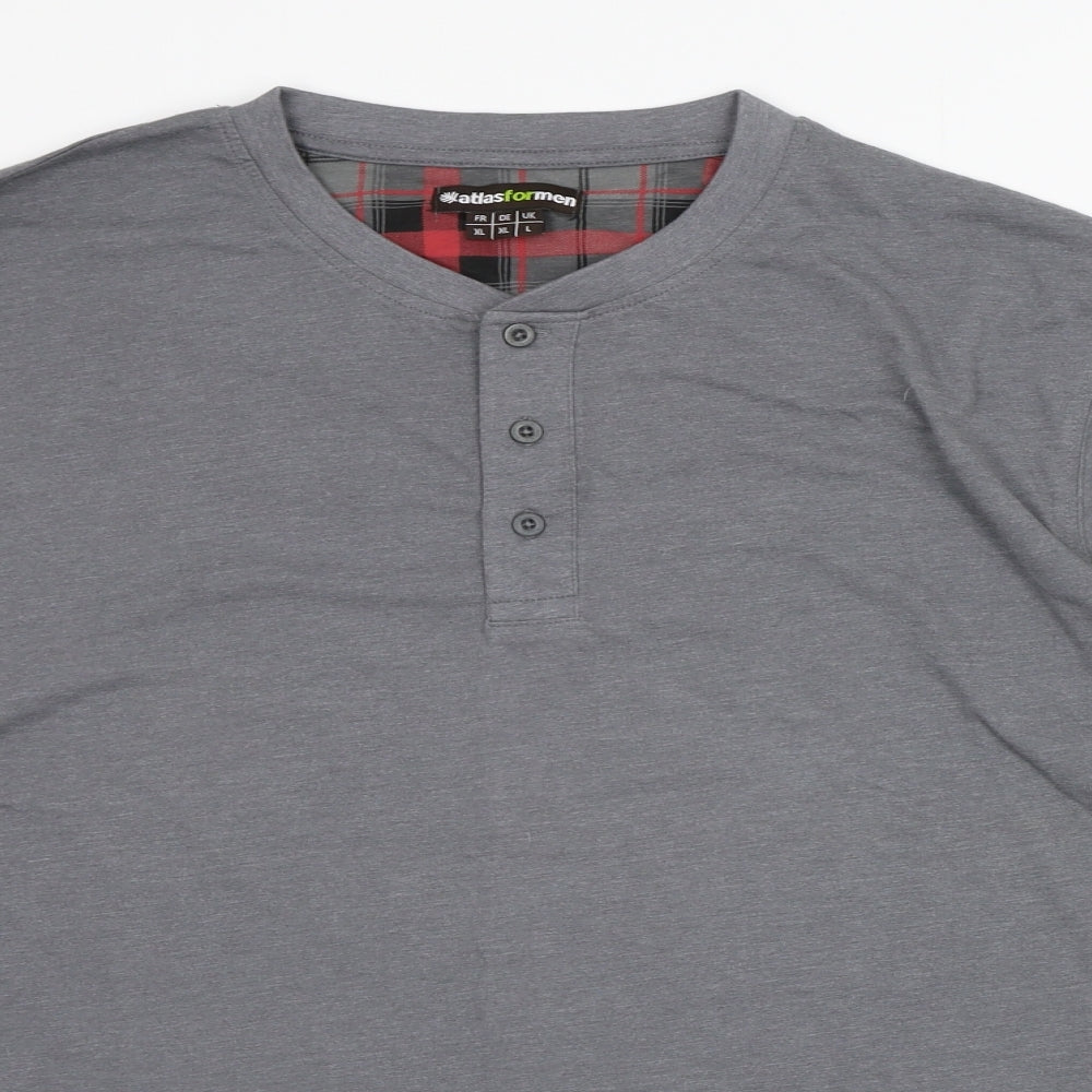 atlasformen Mens Grey    T-Shirt Size L