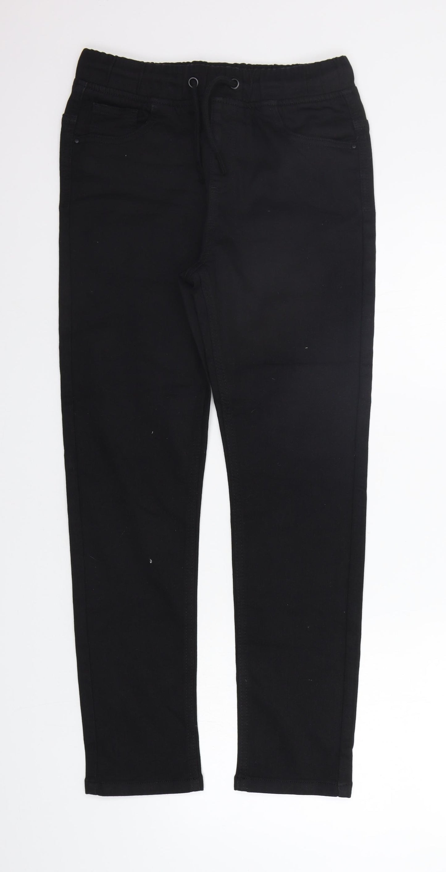 Matalan Boys Black   Carrot Trousers Size 12 Years
