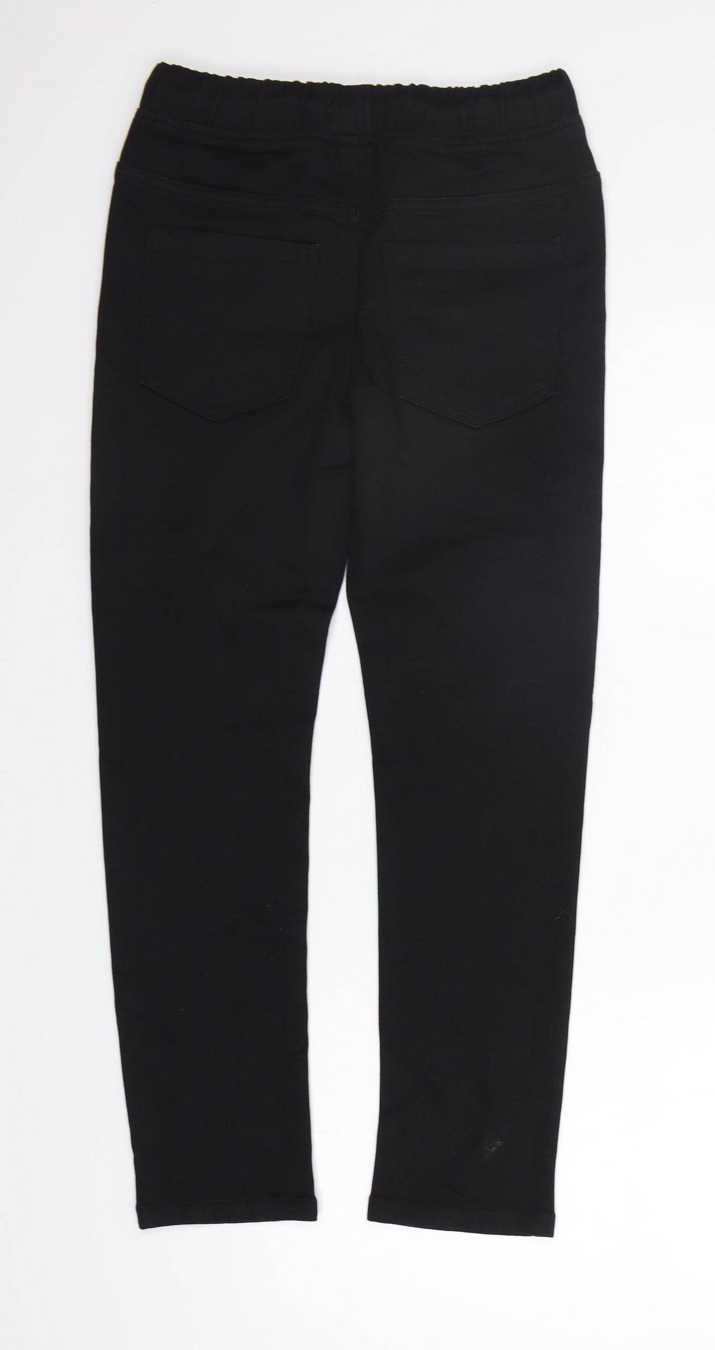 Matalan Boys Black   Carrot Trousers Size 12 Years