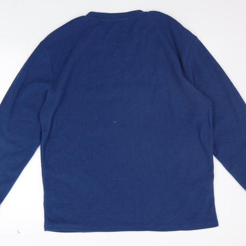Harvey James Mens Blue   Pullover Jumper Size L