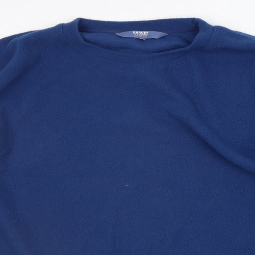 Harvey James Mens Blue   Pullover Jumper Size L