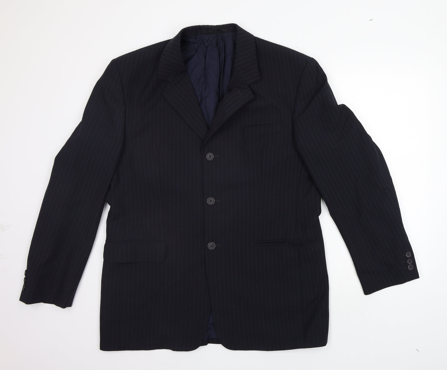 Preworn Mens Blue   Jacket Suit Jacket Size S