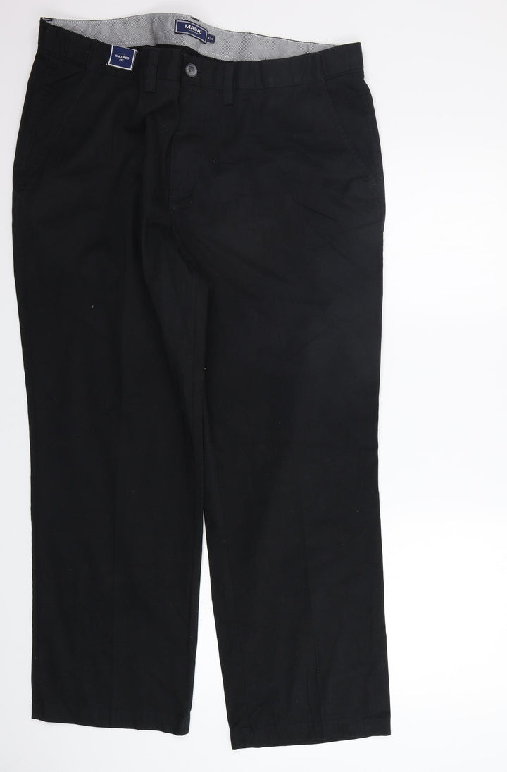 Maine Womens Black Trousers Size 42 in L30 in