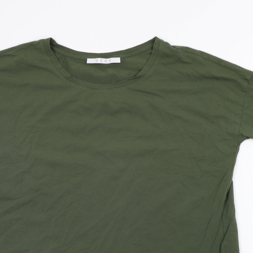 Very Womens Green   Basic T-Shirt Size 16