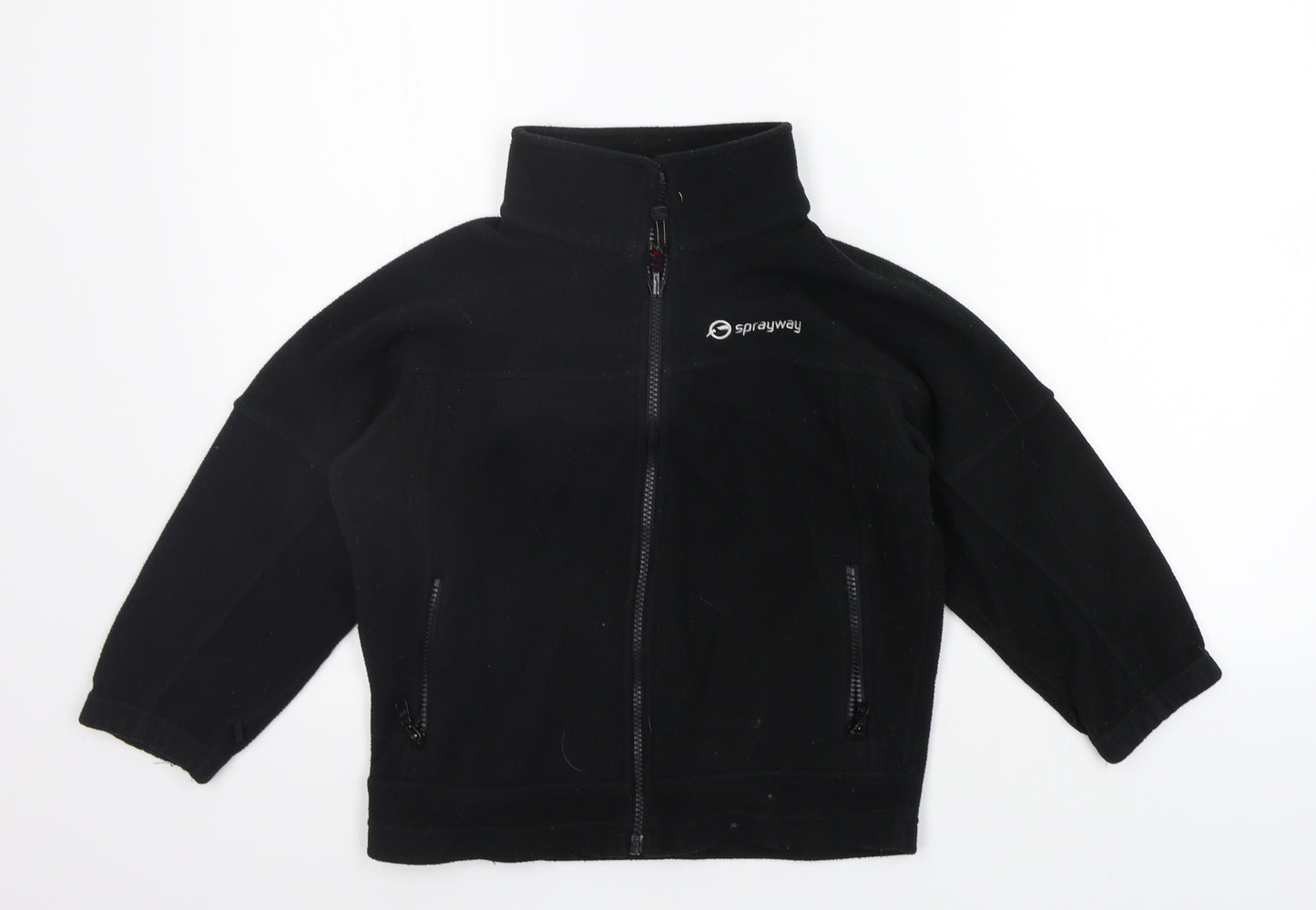 Sprayway Boys Black   Full Zip Jumper Size 6 Years