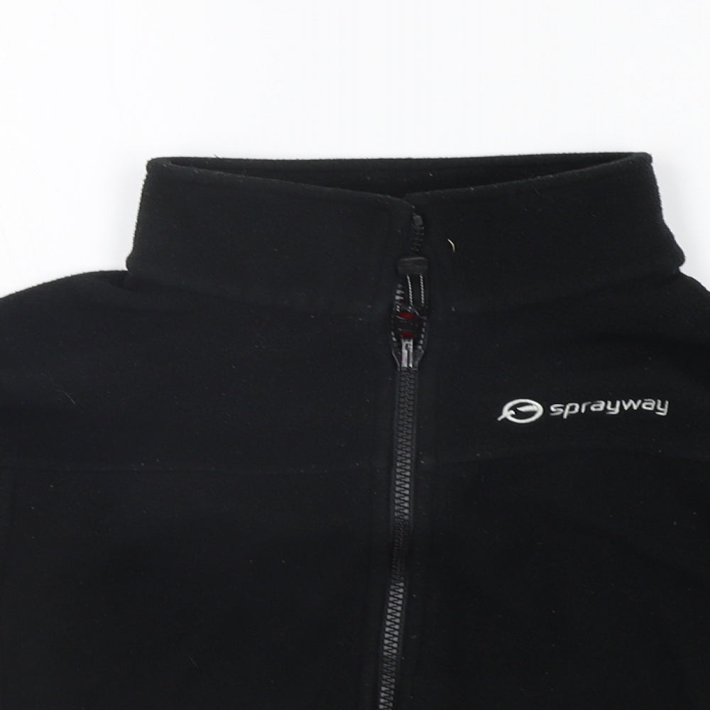 Sprayway Boys Black   Full Zip Jumper Size 6 Years
