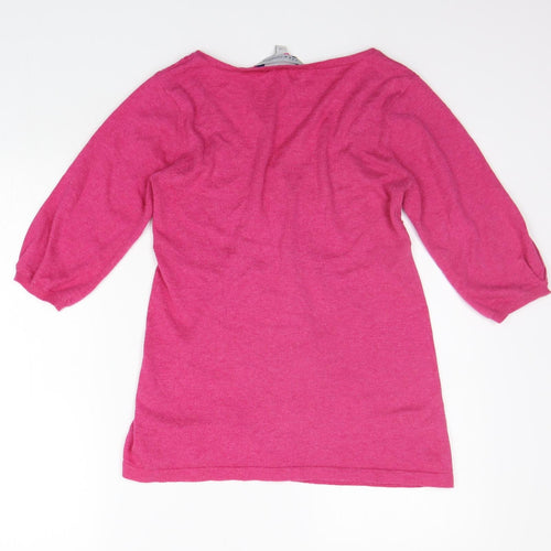 Crew Clothing Womens Pink   Cardigan Jumper Size 10