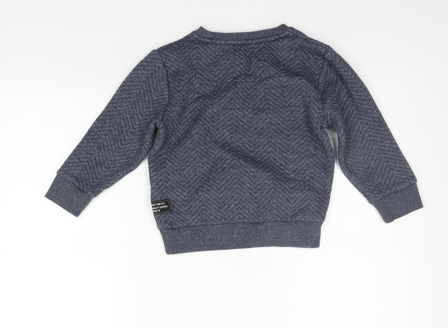Primark Girls Grey   Henley Jumper Size 4-5 Years