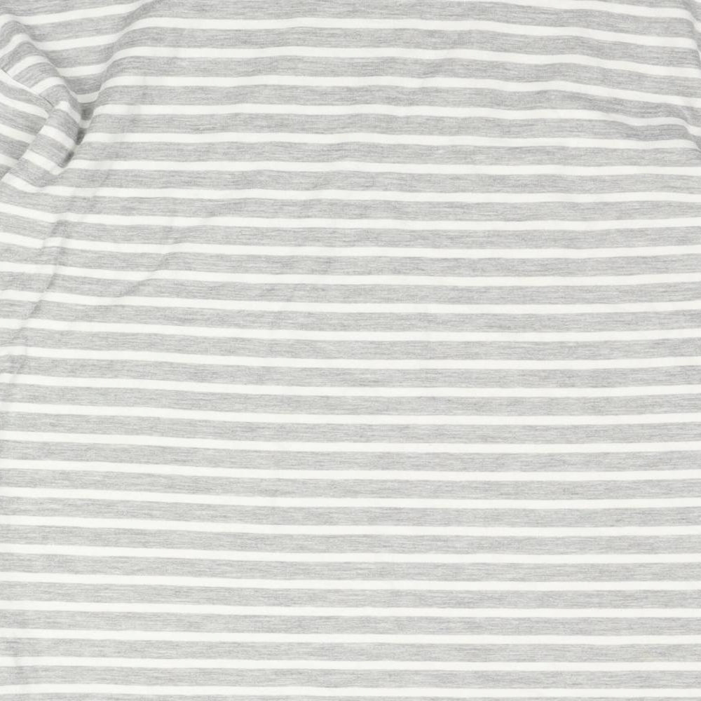 Preworn Womens Grey Striped  Top Pyjama Top Size 12