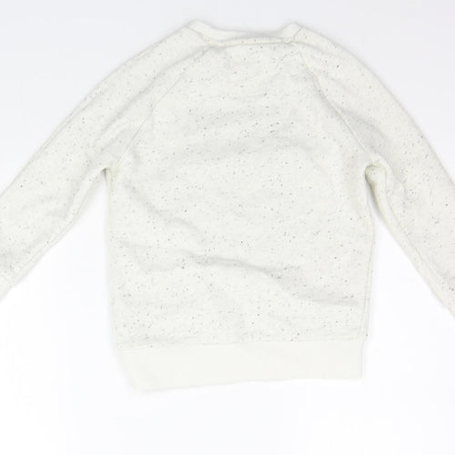 F&F Girls White   Pullover Jumper Size 6-7 Years