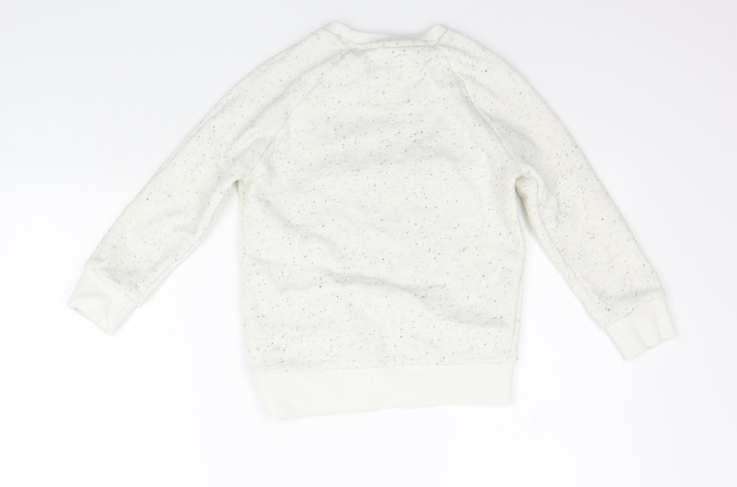 F&F Girls White   Pullover Jumper Size 6-7 Years